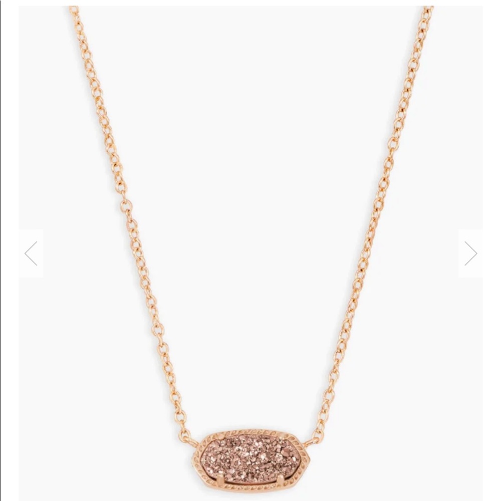 Kendra Scott Elsa necklace Dusty rose gold